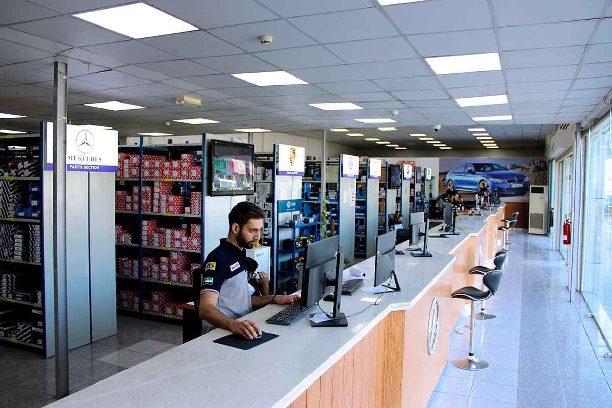 John Auto Spare Parts Service Counter