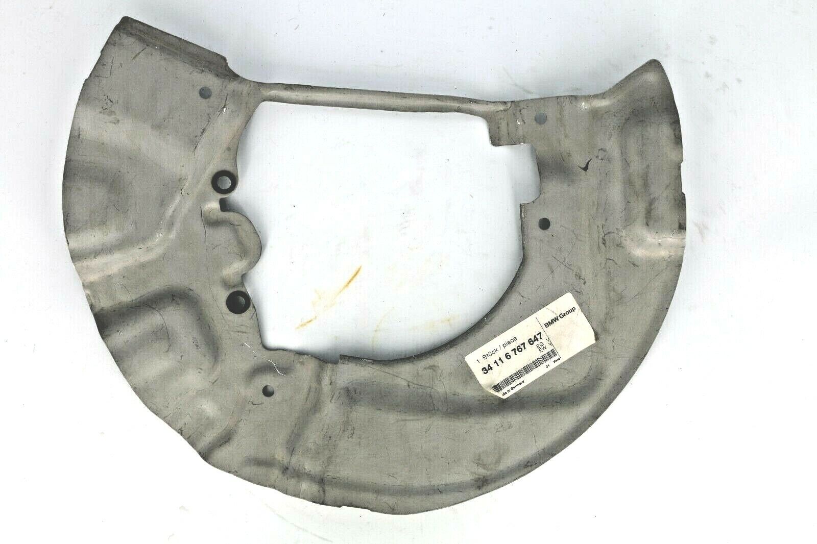 BMW Genuine Brake Disc Back Protection Plate (Front Left) (MPN: 34116767647)