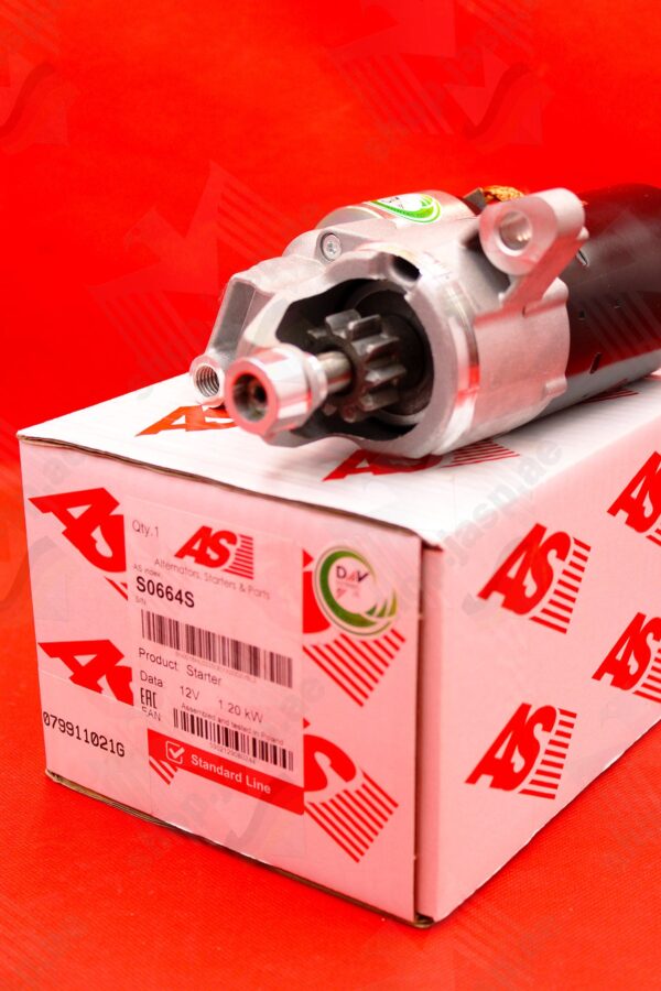 AS-PL Starter Motor fits VW/Audi 06E911021B (MPN: S0664S) - Image 2