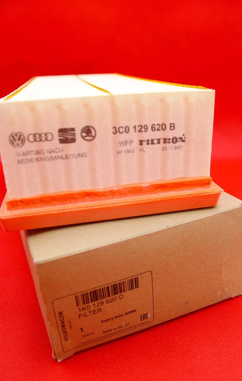 Genuine Engine Air Filter for Audi and Volkswagen (MPN: 1K0129620D) - Image 4