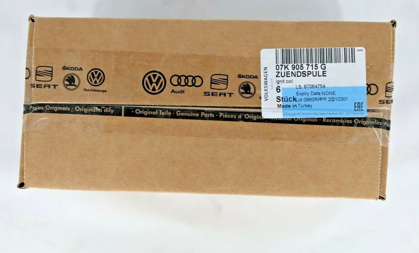 Genuine Audi VW Ignition Coil (Black) (MPN: 07K905715G) - Image 5
