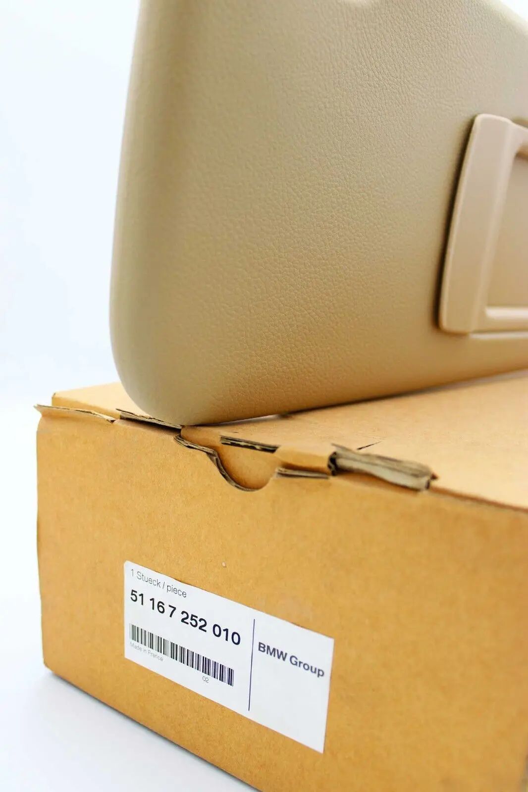 Genuine BMW Sun Visor With Mirror (Right, Beige) (MPN: 51167252010) - Image 2