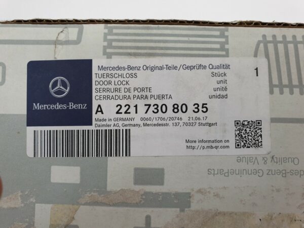 Genuine Mercedes-Benz Door Lock (MPN: A2217308035) - Image 5