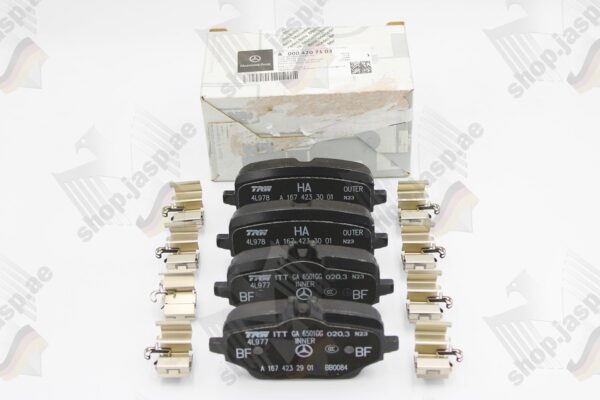 Mercedes-Benz Original Brake Pads Set Rear (MPN: A0004207103) - Image 4