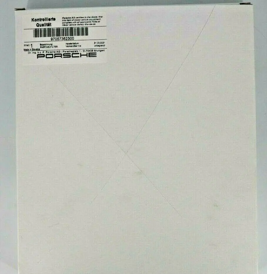 Porsche Genuine Air Conditioning Air Filter (MPN: 97057362300) - Image 2
