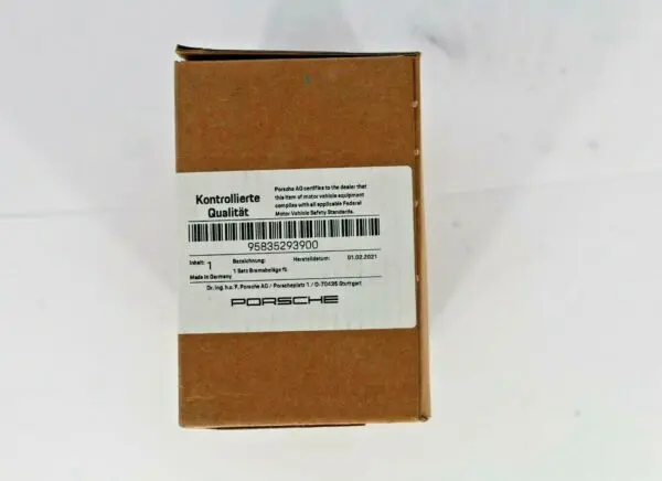Genuine Brake Pad Set for Porsche (MPN: 95835293900) - Image 2
