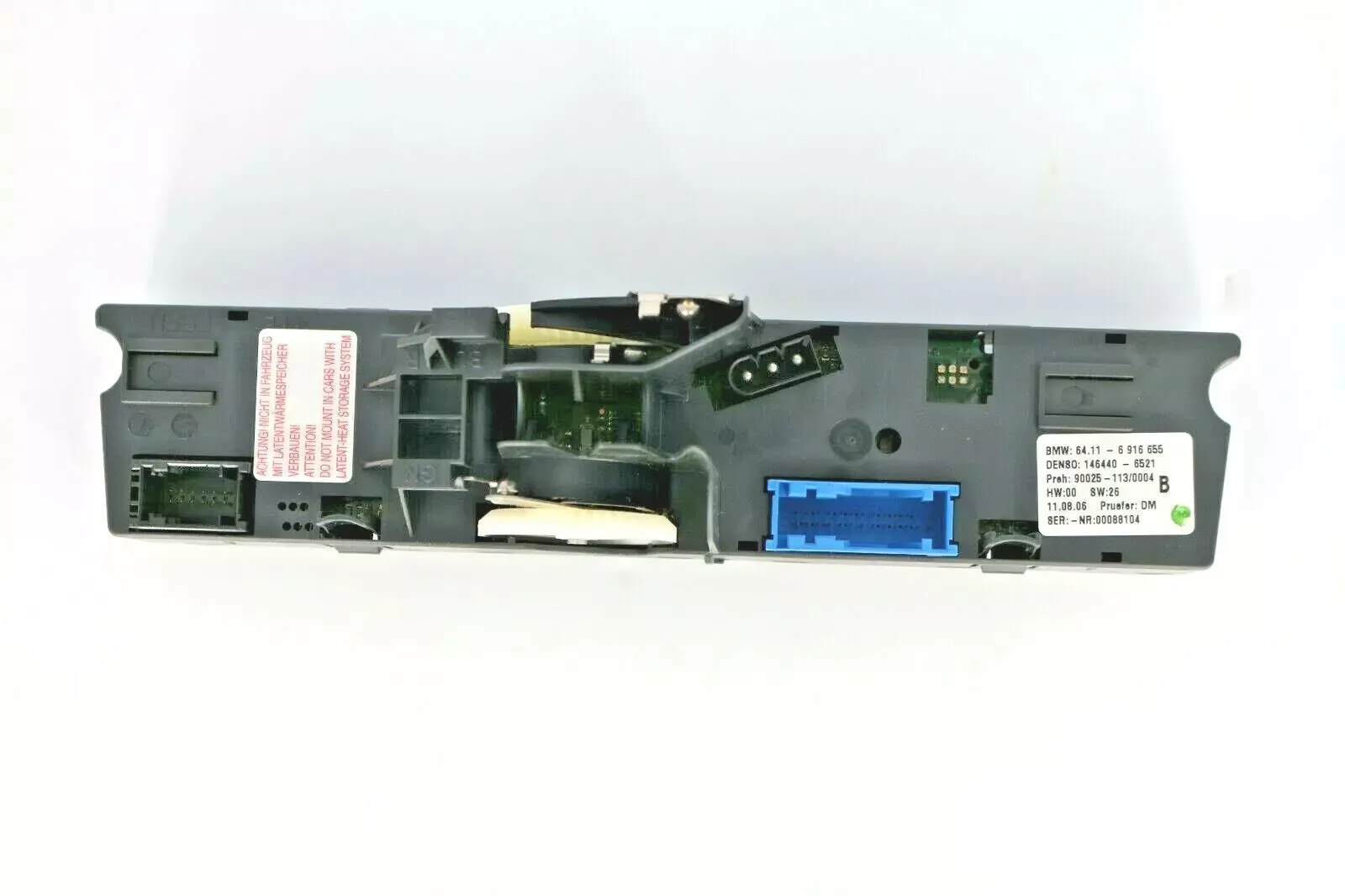 BMW Air Conditioning Control Unit (MPN: 64116916655) - Image 3