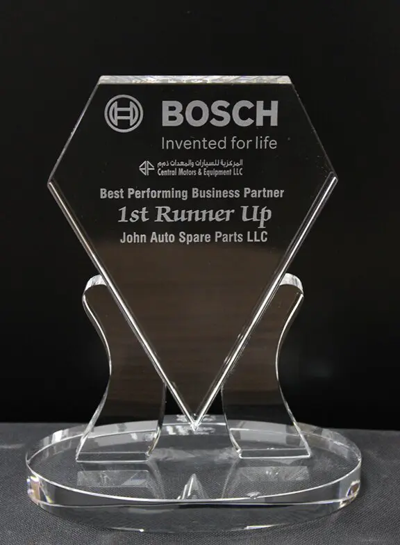 1st Runner Up Bosch Best Performing Business Partner