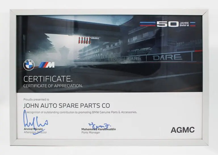 Certificate of Appreciation