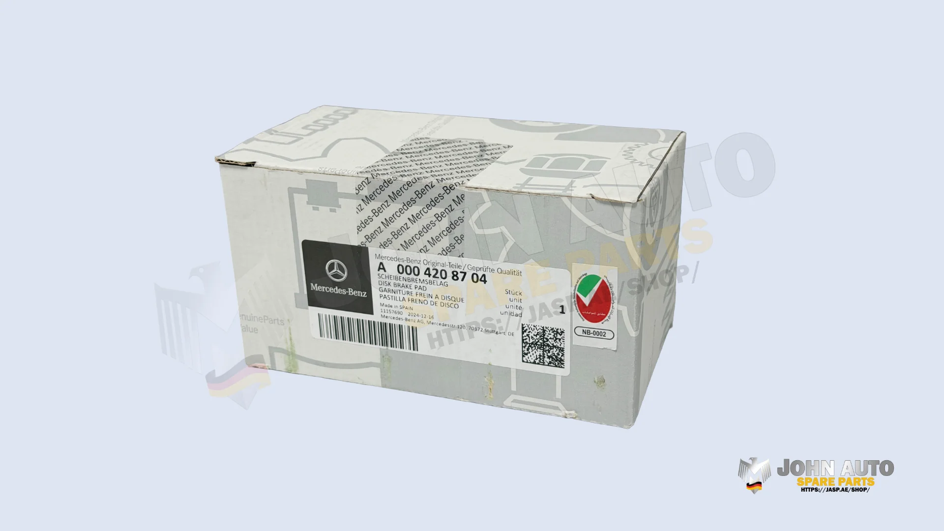 Original Mercedes-Benz Brake Pads Rear A0004208704