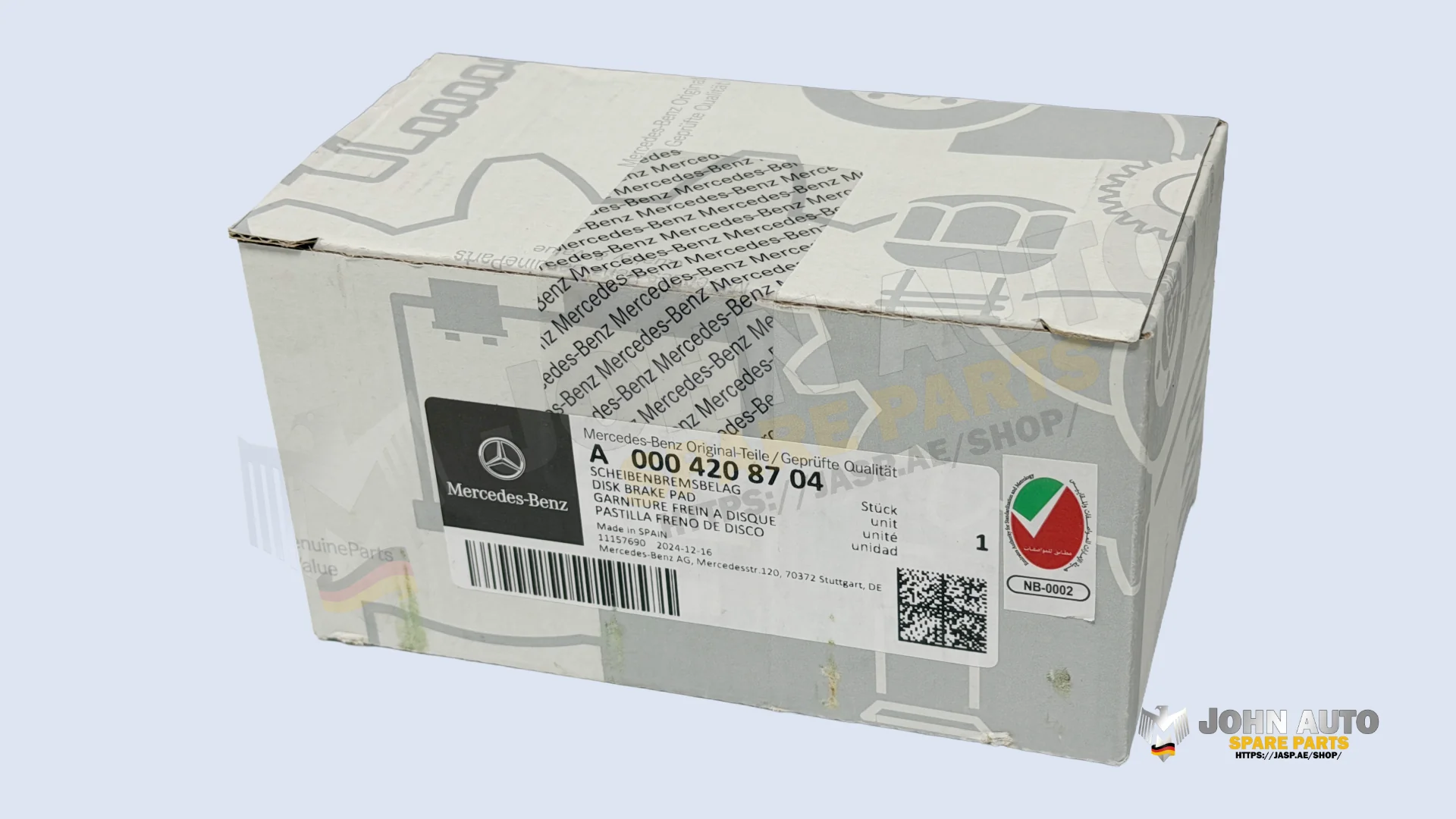 Original Mercedes-Benz Brake Pads Rear A0004208704