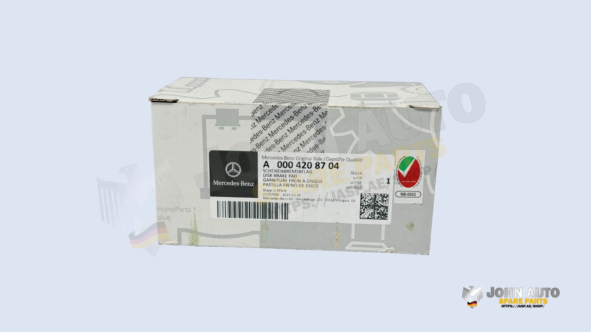 Original Mercedes-Benz Brake Pads Rear A0004208704