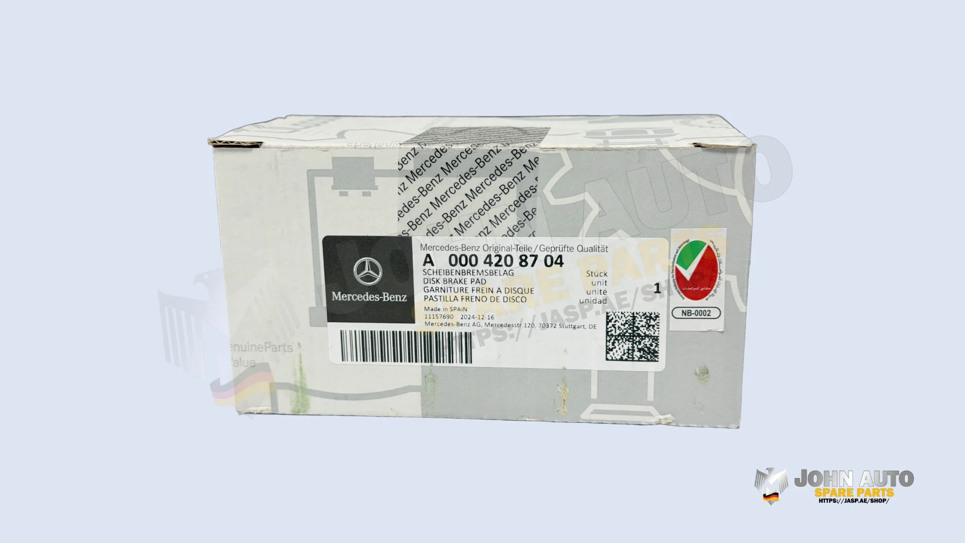 Original Mercedes-Benz Brake Pads Rear A0004208704
